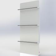 Полотенцесушитель электрический Sun Way SWGT-RA 800, белый, с терморегулятором