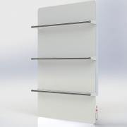 Полотенцесушитель электрический Sun Way SWGT-T 400, белый, с таймером