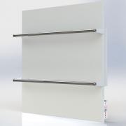 Электрический полотенцесушитель Teploceramic TCMT-RA 250, белый, с терморегулятором