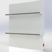 Электрический полотенцесушитель Teploceramic TCMT 250, белый, с выключателем