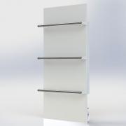 Электрический полотенцесушитель Teploceramic TCMT-RA 300, белый, с терморегулятором