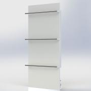 Электрический полотенцесушитель Teploceramic TCMT-RA 500, белый, с терморегулятором