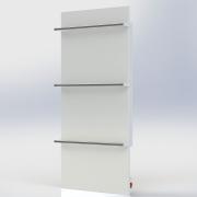 Электрический полотенцесушитель Teploceramic TCMT 500, белый, с выключателем