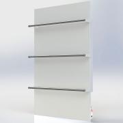 Электрический полотенцесушитель с таймером Teploceramic TCMT-T 400, белый